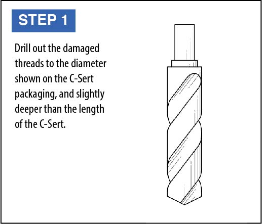 C-Sert Installation Instructions Step One 
