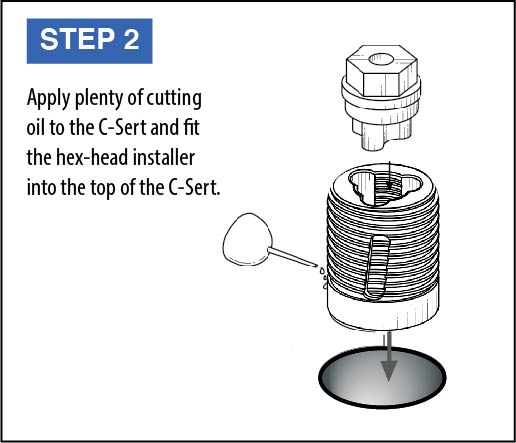 C-Sert Installation Instructions Step Two