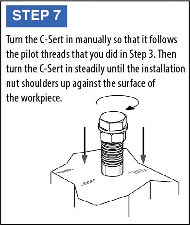 C-Sert Installation Instructions step 7